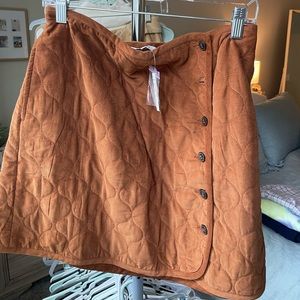 EUC Madewell Quilt Rust Mini Skirt